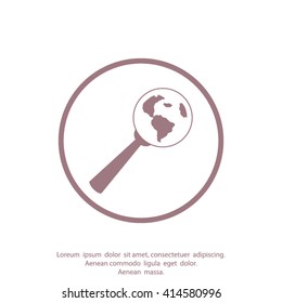 Pictograph icon of search