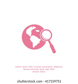 Pictograph icon of search