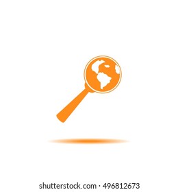 Pictograph icon of search