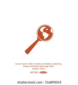 Pictograph icon of search