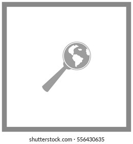 Pictograph icon of search