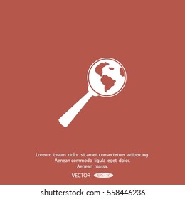 Pictograph icon of search