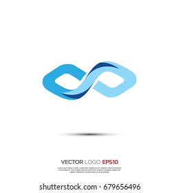 Pictograph of infinity icon, for logo and identity designs