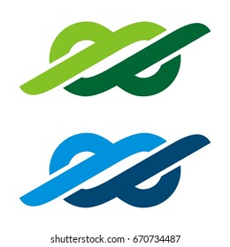 Pictograph Infinity Sign - Logo Template Illustration Design. Vector EPS 10.