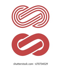 Pictograph Infinity Sign - Logo Template Illustration Design. Vector EPS 10.