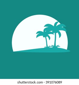 Pictograph of island