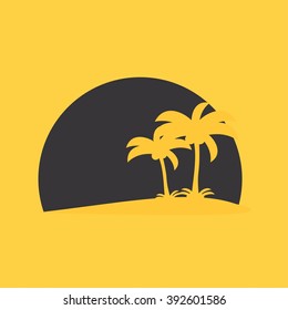 Pictograph of island