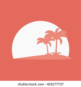 Pictograph of island