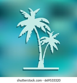 Pictograph of island