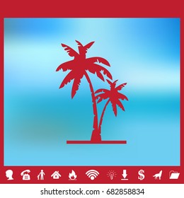 Pictograph of island
