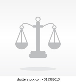 Pictograph of justice scales