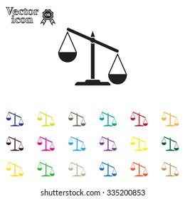 Pictograph of justice scales