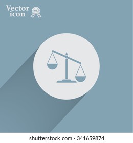 Pictograph of justice scales