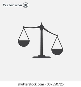 Pictograph of justice scales