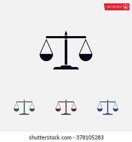 Pictograph of justice scales
