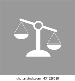 Pictograph of justice scales