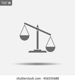 Pictograph of justice scales