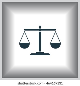 Pictograph of justice scales