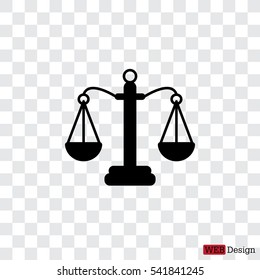 Pictograph of justice scales