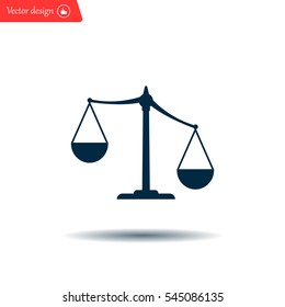 Pictograph of justice scales