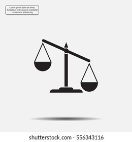 Pictograph of justice scales