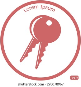 Pictograph of key icon