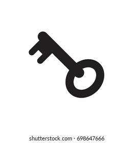 Pictograph of key for template logo, icon, and identity vector designs