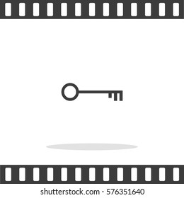 Pictograph Of Key Vector Icon.