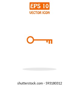 Pictograph Of Key Vector Icon.