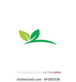 Pictograph of leaves floral and basic element for icon, logo and identity designs