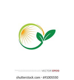 Pictograph of leaves floral and basic element for icon, logo and identity designs