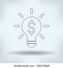 Pictograph of light bulb