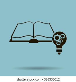 Pictograph of light bulb and catalog