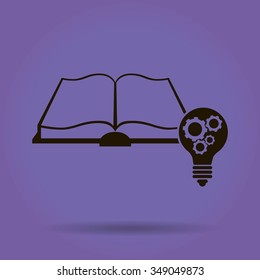Pictograph of light bulb and catalog