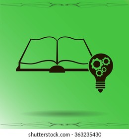 Pictograph of light bulb and catalog