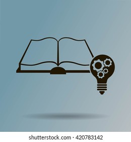 Pictograph of light bulb and catalog
