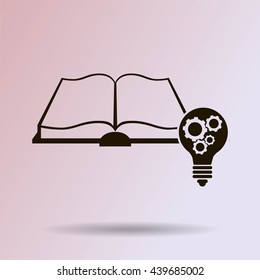 Pictograph of light bulb and catalog