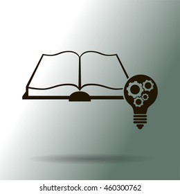 Pictograph of light bulb and catalog