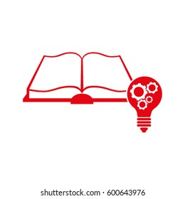 Pictograph of light bulb and catalog