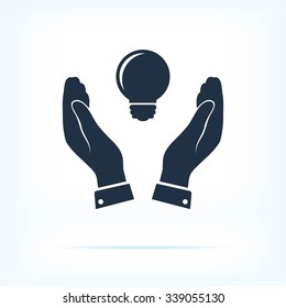 Pictograph of light bulb icon