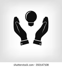 Pictograph of light bulb icon