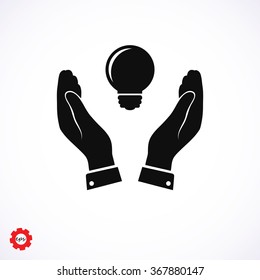 Pictograph of light bulb icon
