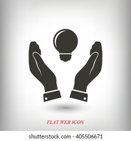Pictograph of light bulb icon