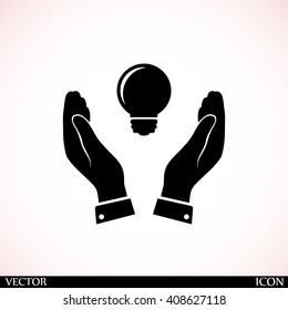 Pictograph of light bulb icon