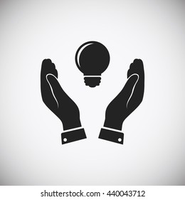 Pictograph of light bulb icon