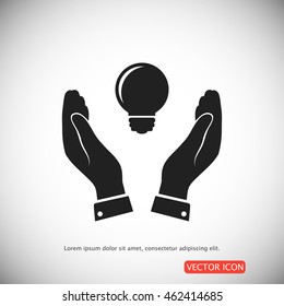 Pictograph of light bulb icon