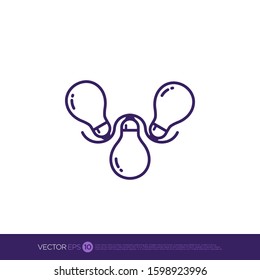 Pictograph of lights for template logo, icon, and identity vector designs.