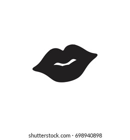 Pictograph of lips for icon