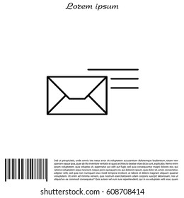 Pictograph of mail. vector illustration
