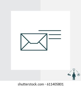 Pictograph of mail. vector illustration
